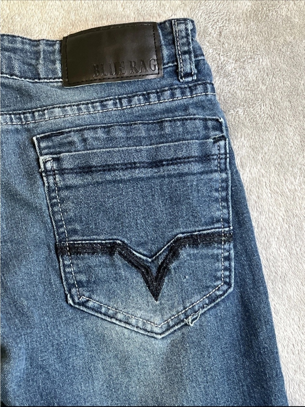 Blue Rag Boys Distressed Jeans - Picture 5 of 6